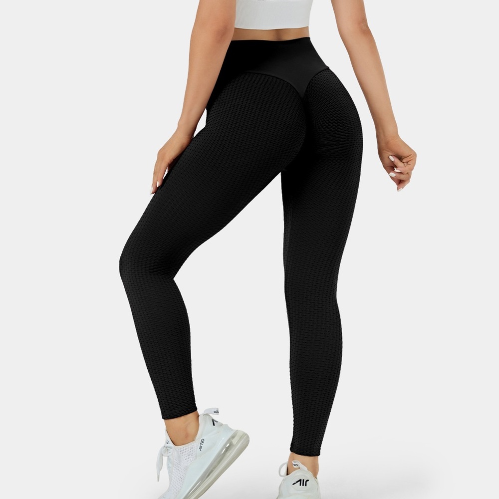 Halara Scrunched Seamless Yoga Leggings, Sz L